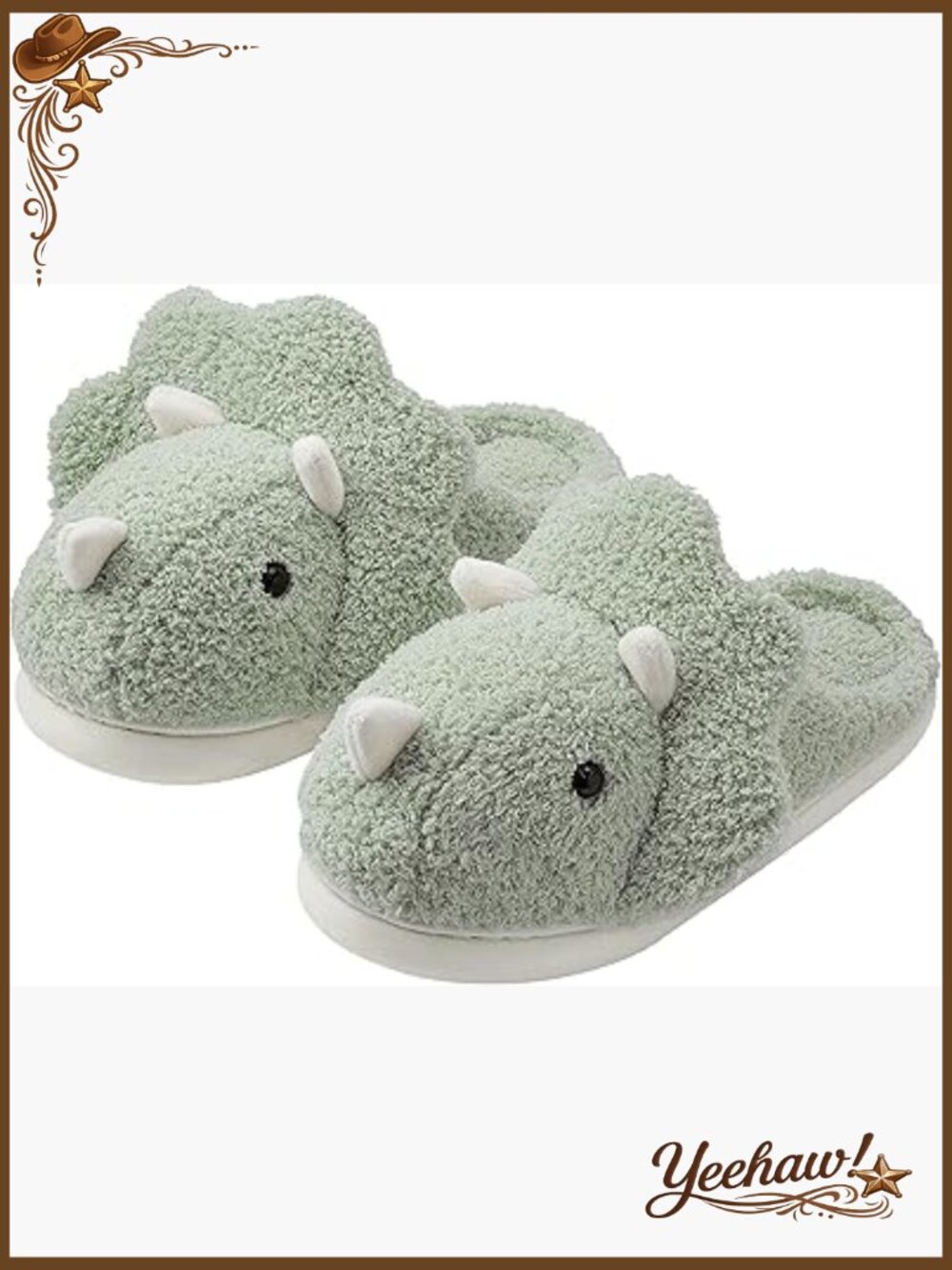 Unisex Dinosaur Plush Slippers - Soft Indoor Outdoor Fuzzy House Shoes